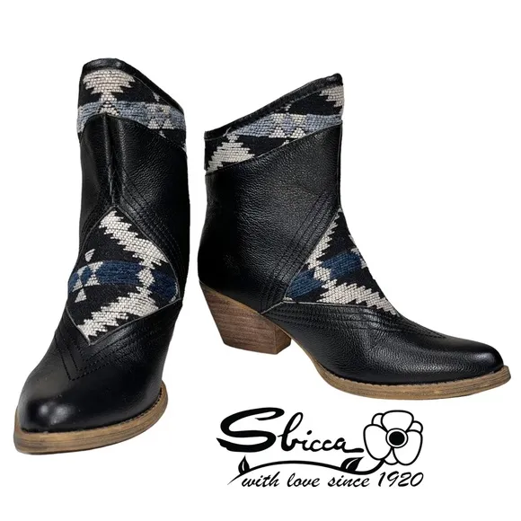 Sbicca | Women’s‎ 7 | Aztec Print Ankle Bootie Shootie Vintage Collection