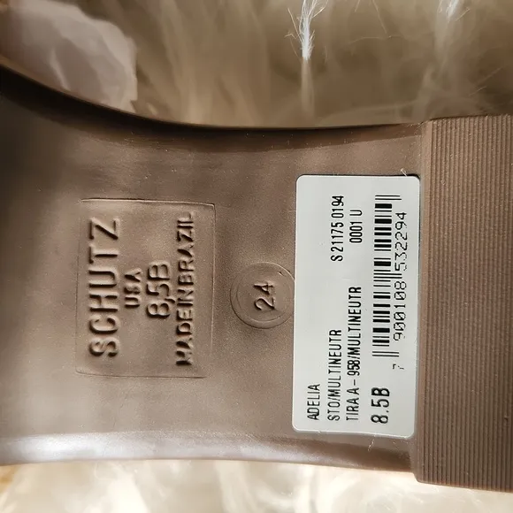 SCHUTZ Adelia Flat Straw Slide Sandals size 8.5 new with tag