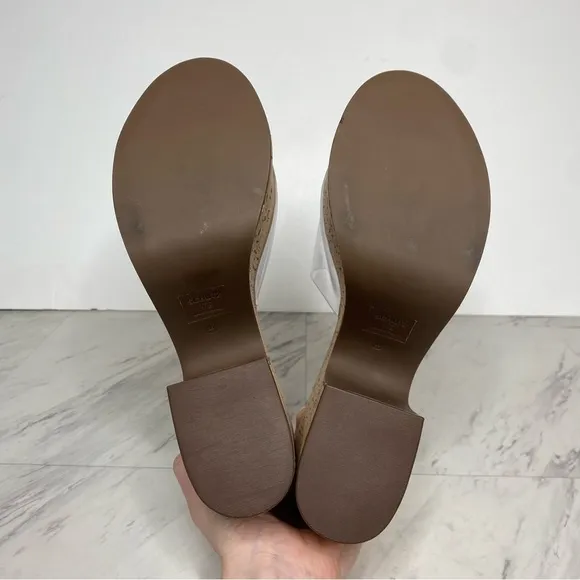 Schutz Dalle Vinyl Cork Platform Heeled Sandal 11B