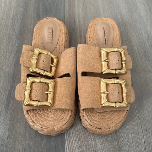 Schutz Enola Rope Platform Sandals