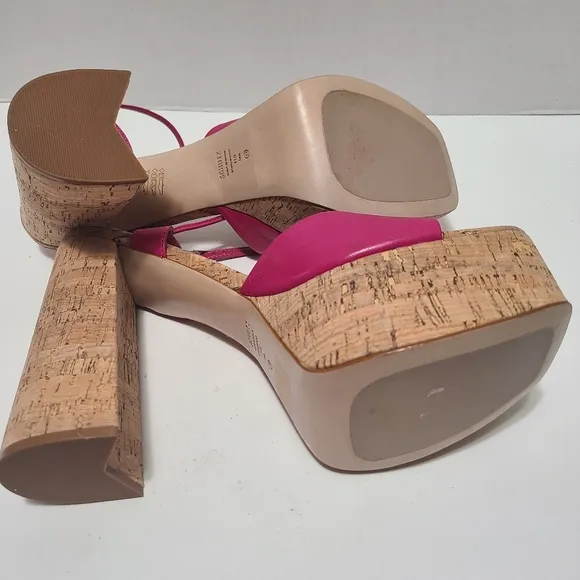 Schutz Glayce  Leather Platform Sandals Size‎ 11