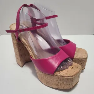 Schutz Glayce  Leather Platform Sandals Size‎ 11