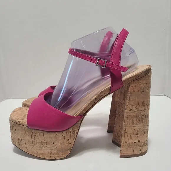 Schutz Glayce  Leather Platform Sandals Size‎ 11