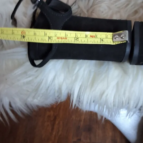 Schutz Keene  Black Criss Cross Platform Sandals 8.5 NWD