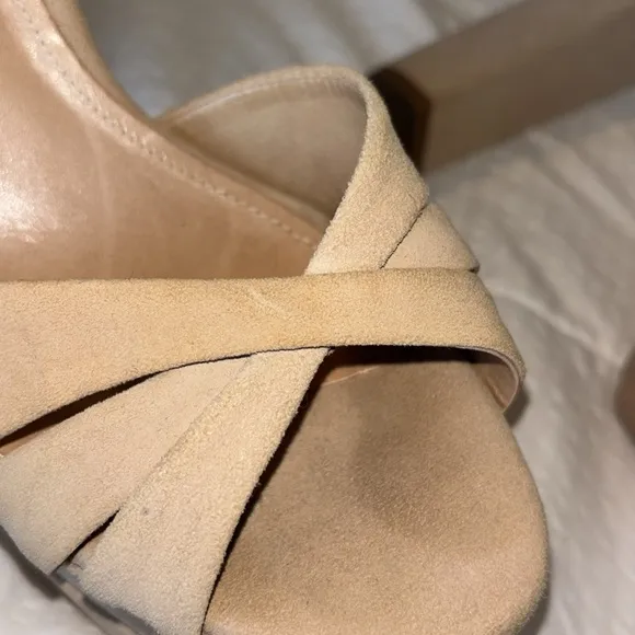 SCHUTZ Tan Platform Sandals High Heel