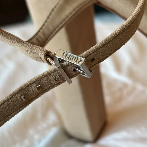 SCHUTZ Tan Platform Sandals High Heel