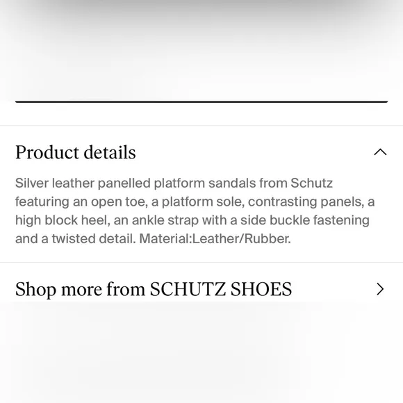 SCHUTZ Women’s Metallic Silver Gold Panelled Platform Leather Sandals sz 11