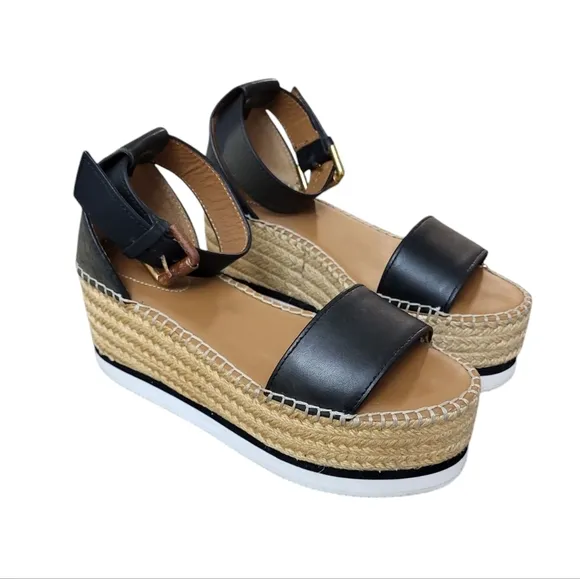 See By Chloe Glyn Platform Espadrille Sandals