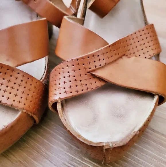 Sempre Di leather platform sandals