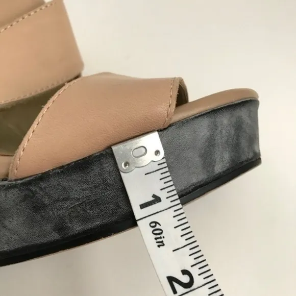 Seychelles Color Block Leather Wedge Platform Sandals Size 8