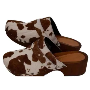 Seychelles Loud &amp; Clear Cowhide Women's Clog Shoes Size 6