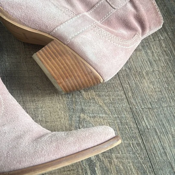 Silma Rose Suede Leather Ankle Booties