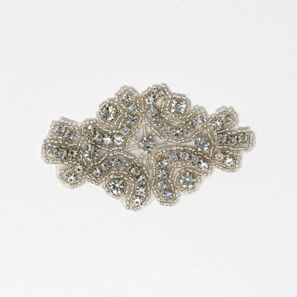 Silver Rhinestone Applique | Diana