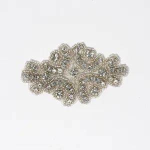 Silver Rhinestone Applique | Diana