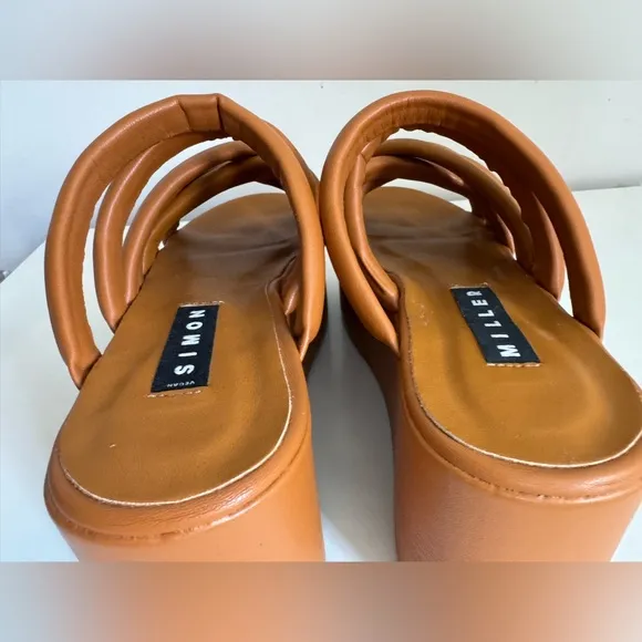 Simon Miller Vegan Maze Platform Sandals Caramel 40