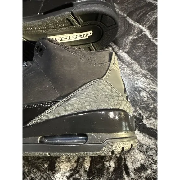Size 10 - Air Jordan 3 Retro “Black Cat” Shoes 2025 CT8532-001 NIB