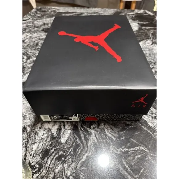 Size 10 - Air Jordan 3 Retro “Black Cat” Shoes 2025 CT8532-001 NIB