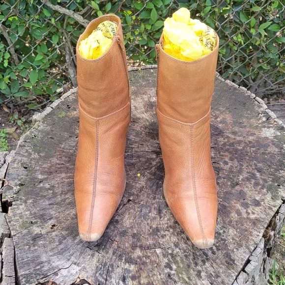 Size 10 Side Zip Point Toe Stiletto Heeled Classic Boots
