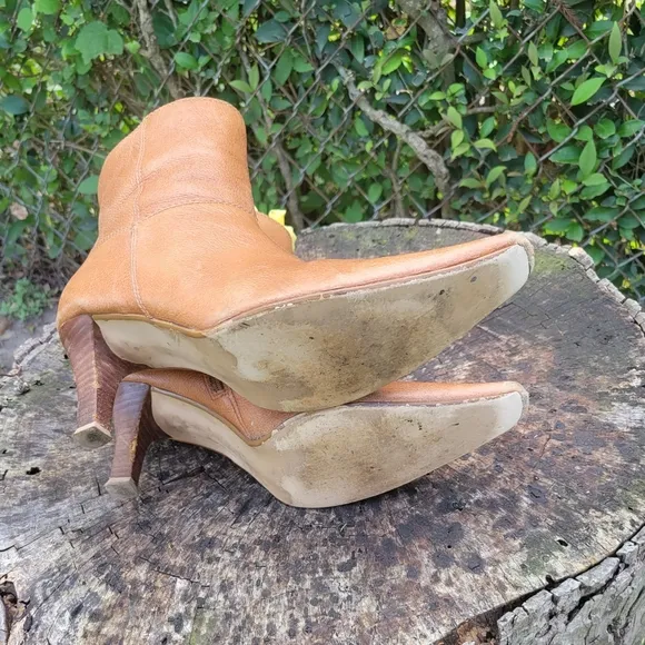 Size 10 Side Zip Point Toe Stiletto Heeled Classic Boots