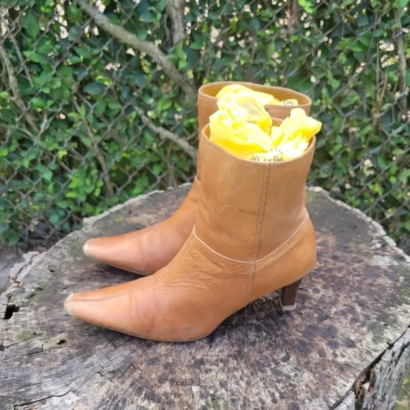 Size 10 Side Zip Point Toe Stiletto Heeled Classic Boots