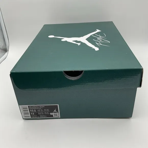 Size 10.5 - Air Jordan 4 Retro Oxidized Green (FQ8138-103)