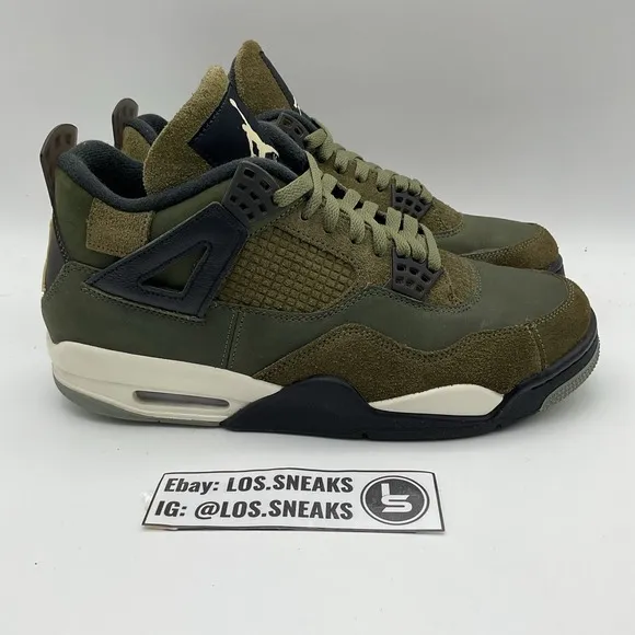 Size 10.5 - Jordan 4 SE Retro Low Craft - Olive (FB9927-200)