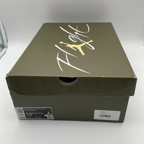 Size 10.5 - Jordan 4 SE Retro Low Craft - Olive (FB9927-200)