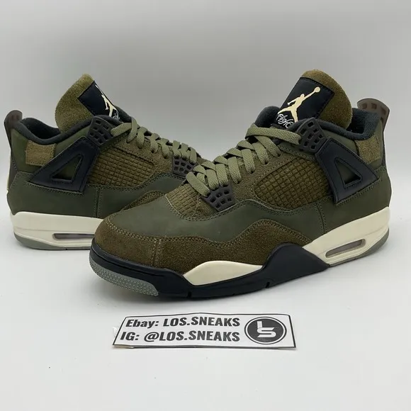 Size 10.5 - Jordan 4 SE Retro Low Craft - Olive (FB9927-200)