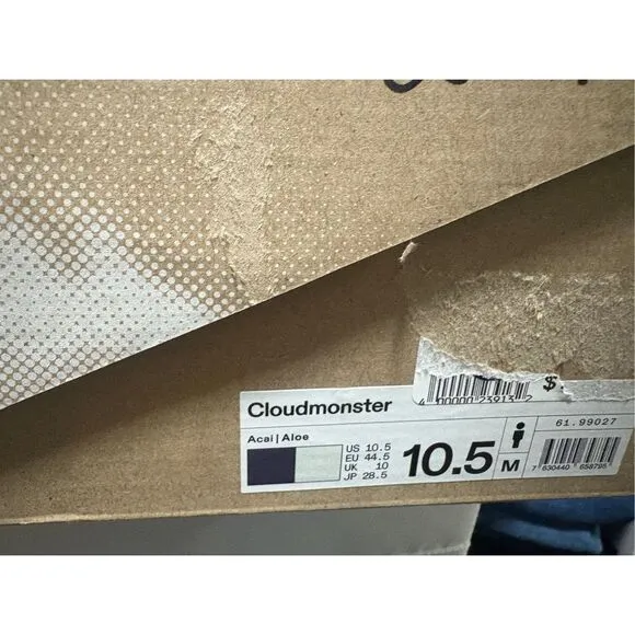 Size 10.5 - Men’s On Cloudmonster Purple shoes