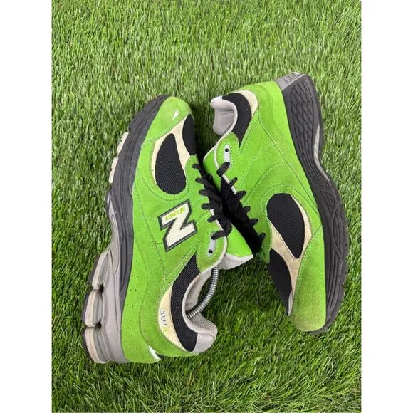 Size 10.5 - New Balance 2002R Good Vibes Pack - Green Apple Suede (M2002RGZ)