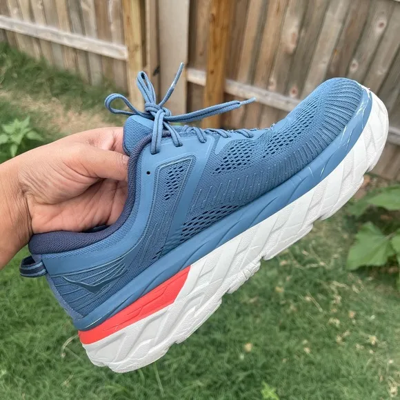 Size 11- Men’s Hoka One One Bondi 7 Wide Real Teal Outer Space