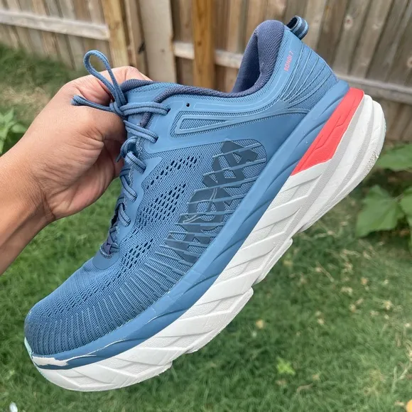Size 11- Men’s Hoka One One Bondi 7 Wide Real Teal Outer Space