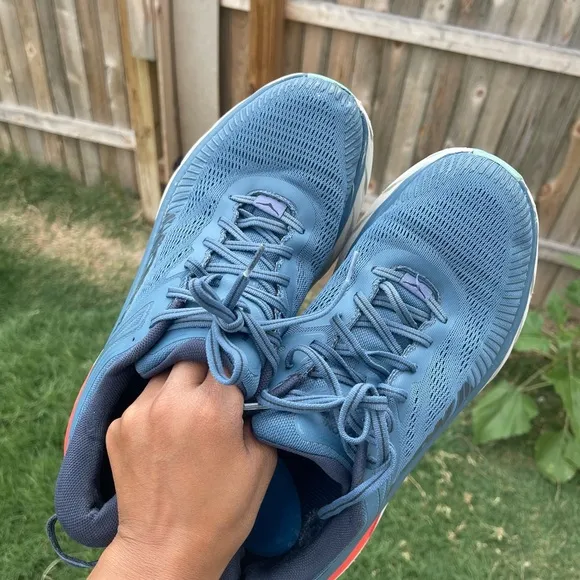 Size 11- Men’s Hoka One One Bondi 7 Wide Real Teal Outer Space