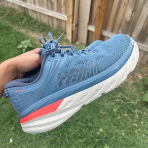 Size 11- Men’s Hoka One One Bondi 7 Wide Real Teal Outer Space