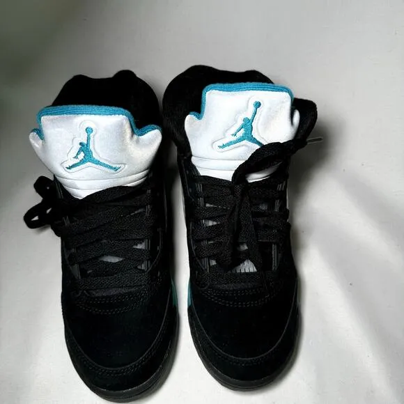 Size 4 - Nike Air Jordan 5 Retro GS Aqua Men's Shoes
