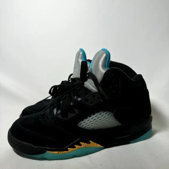 Size 4 - Nike Air Jordan 5 Retro GS Aqua Men's Shoes