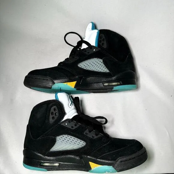 Size 4 - Nike Air Jordan 5 Retro GS Aqua Men's Shoes