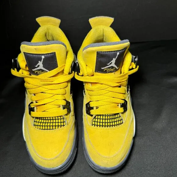 Size 4.5 - Nike Air Jordan 4 Retro GS Lightning 2021 Men's Shoes