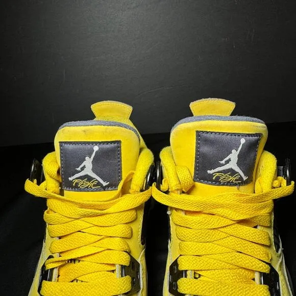 Size 4.5 - Nike Air Jordan 4 Retro GS Lightning 2021 Men's Shoes