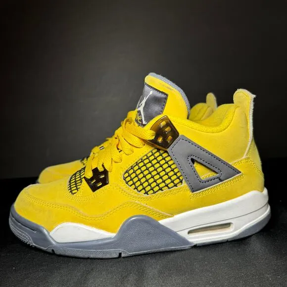 Size 4.5 - Nike Air Jordan 4 Retro GS Lightning 2021 Men's Shoes