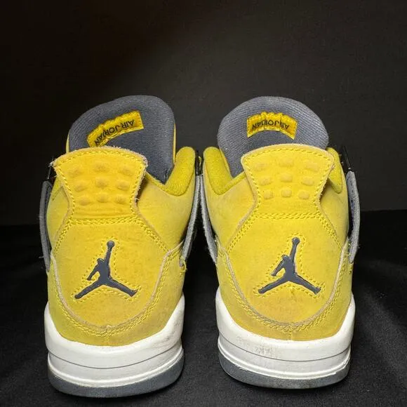 Size 4.5 - Nike Air Jordan 4 Retro GS Lightning 2021 Men's Shoes