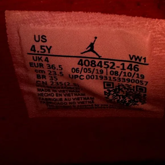 Size 4.5 - Nike Air Jordan 4 Retro SE GS What The 4 Men's Shoes