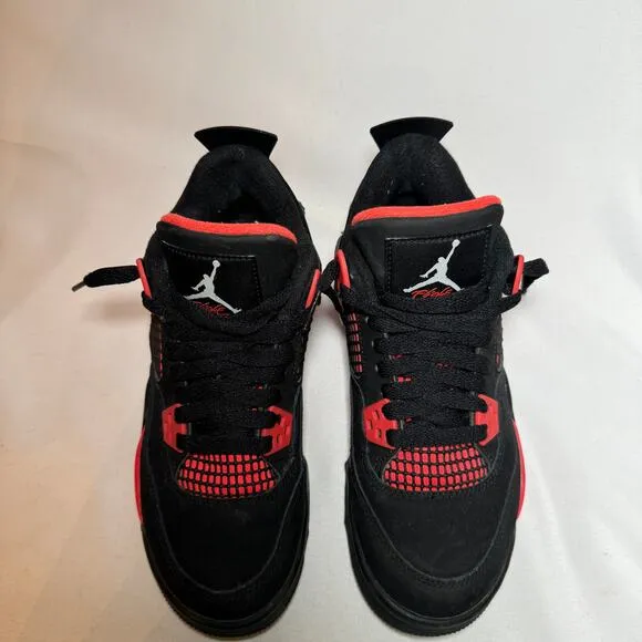 Size 5 - Nike Air Jordan 4 Retro GS Red Thunder Men's Shoes
