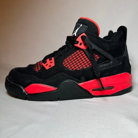 Size 5 - Nike Air Jordan 4 Retro GS Red Thunder Men's Shoes