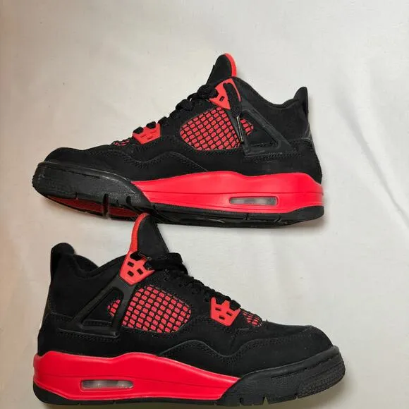 Size 5 - Nike Air Jordan 4 Retro GS Red Thunder Men's Shoes