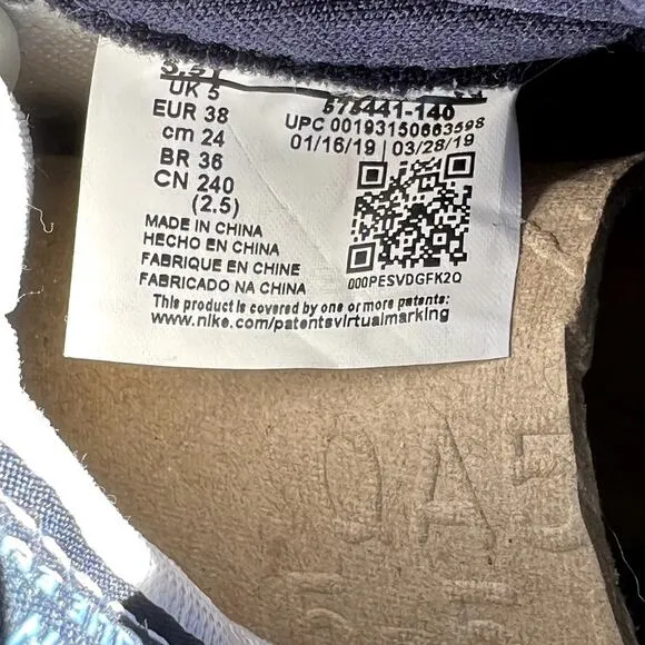 Size 5.5 - Nike Air Jordan 1 Retro High OG GS Obsidian Men's Shoes - Ships Now