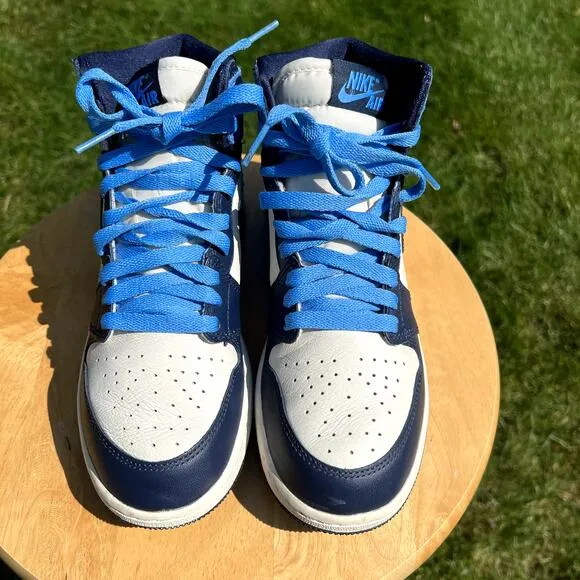 Size 5.5 - Nike Air Jordan 1 Retro High OG GS Obsidian Men's Shoes - Ships Now