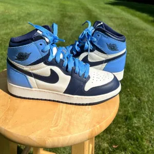 Size 5.5 - Nike Air Jordan 1 Retro High OG GS Obsidian Men's Shoes - Ships Now