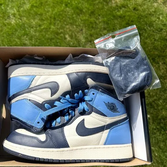 Size 5.5 - Nike Air Jordan 1 Retro High OG GS Obsidian Men's Shoes - Ships Now
