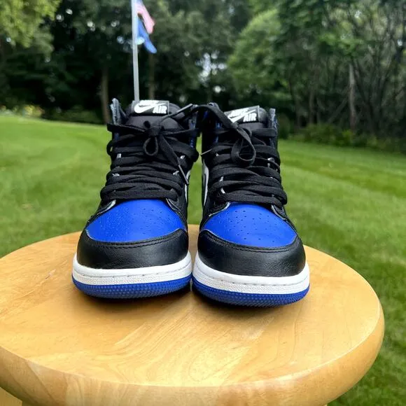 Size 5.5 - Nike Air Jordan 1 Retro High OG GS Royal Toe Men's Shoes - Ships Now